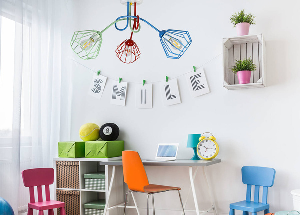 Lampa sufitowa do pokoju dziecka nowoczesna Edison Druciak 3
