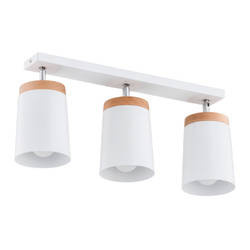 Lampa typu plafon do kuchni IVET 3x E27 wys. 25cm | biały
