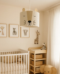 Lampa wisząca do pokoju dziecka Lew w tylu boho średnica 35 cm Led 