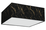 Lampa sufitowa SENSO Black/Gold kwadrat 500mm 3xE27