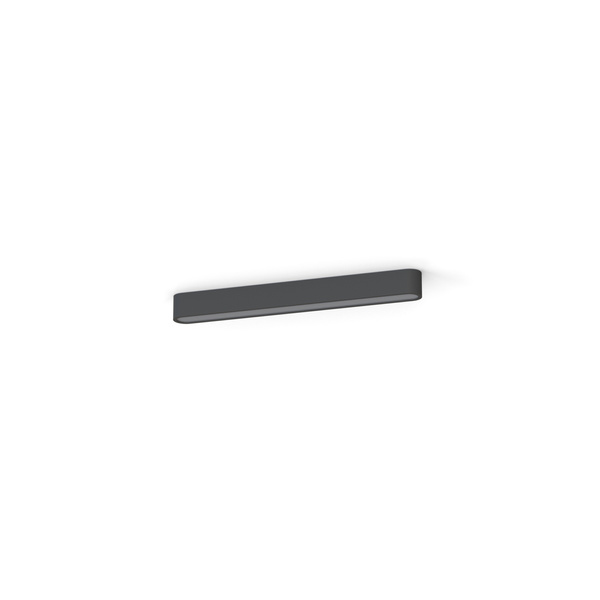 Lampa sufitowa SOFT CEILING LED GRAPHITE T8 11W 60x6cm | grafitowy