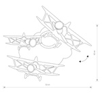 Plafon samolot PLANE III GU10