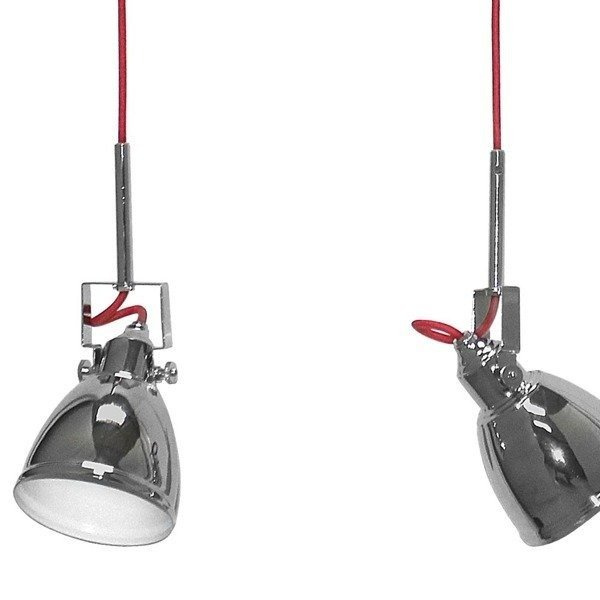 Lampa nad wyspę chrom AXE III czerwone