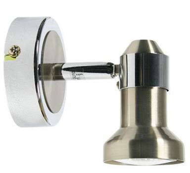 Lampa ścienna kinkiet 1X50W GU10 nikiel+chrom ARKON 91-59574