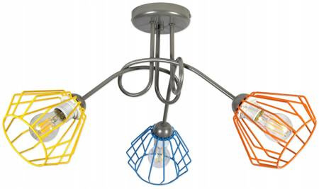 Nowoczesna lampa sufitowa do pokoju dziecka Edison Druciak 3