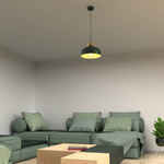 Lampa Wisząca HARALD GOLD/WHITE 1xE27