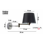 Kinkiet ścienny LUGO do pokoju dziecięcego