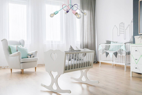 Lampa sufitowa do pokoju dziewczynki i chłopca pastelowa Mondo 4 