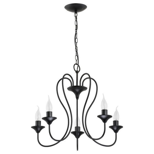 Żyrandol klasyczny świecznikowy UNITY śr. 51cm czarny