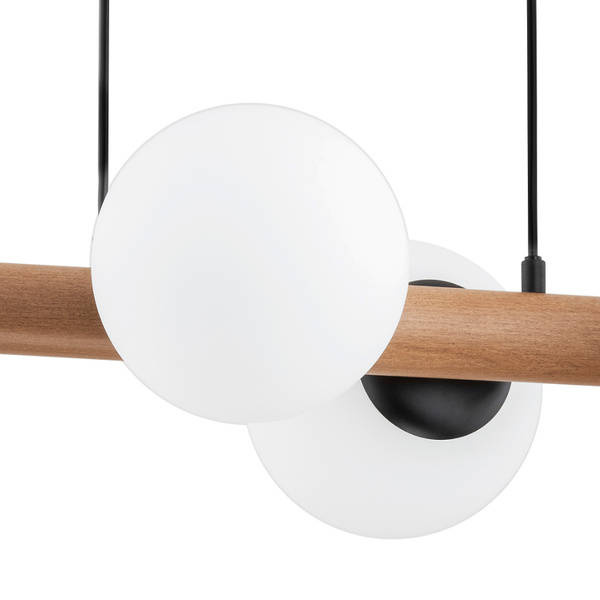 Minimalistyczna lampa do salonu ARAGON 4x E14 wys. 62cm | brązowy