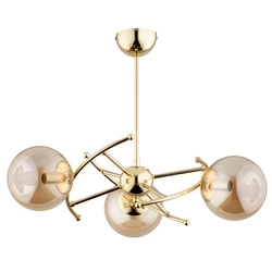 Lampa sufitowa ALFA KOSMITO ZŁOTA 3xE14 49cm | 62329