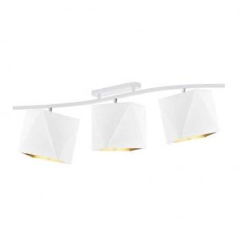 Plafon DIAMENT GOLD z geometrycznymi abażurami