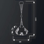 Lampa wisząca FERRO WHITE III