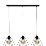 Lampa wisząca BASKET BLACK 3xE27