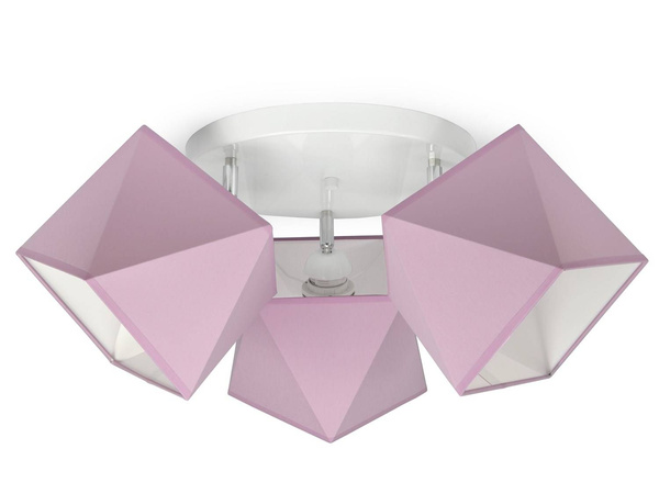 Lampa sufitowa do pokoju dziecka kolorowa  Świetlisty Diamencik 3xE27 Led 