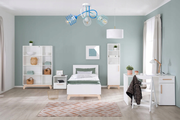 Lampa sufitowa do pokoju dziecka kolorowa Zakręcony Koszyczek 3xE27 Led