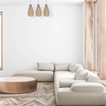 Lampa wisząca listwa kropla PETRA bursztynowy ML5483