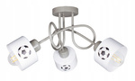 Lampa sufitowa do pokoju dziecka beżowa Piłkarski Kubeczek 3xE27 Led 