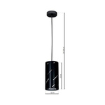 Nowoczesna lampa wisząca JIM BLACK 1XE27 MLP4893