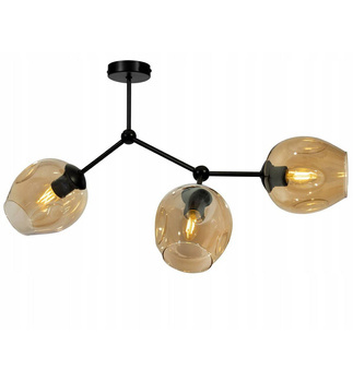 Industrialna lampa sufitowa w stylu Loft  szklane klosze