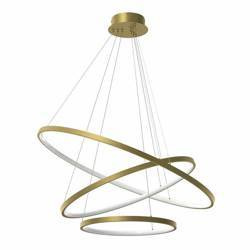 Designerska lampa wisząca ROTONDA GOLD 93W LED | Złota