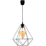 Lampa wisząca ALAMBRE BLACK 1xE27 4W żarówka w zestawie