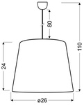 Lampa sufitowa Candellux Tiger 31-94448 E27 złoty