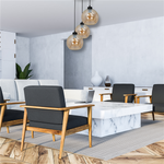Nowoczesna lampa wisząca koło SOFIA AMBER MLP6584