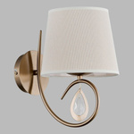 Nowoczesna lampa ścienna IZYDA I patyna śr. 27cm
