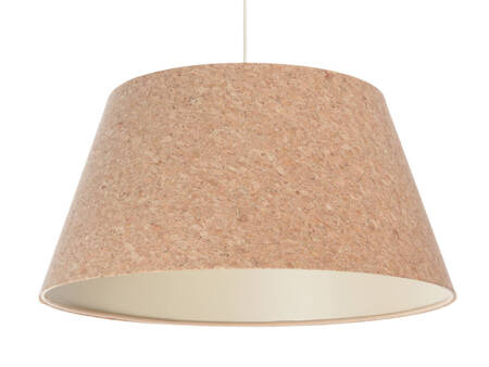 Lampa z korka w stylu Boho stożek duży