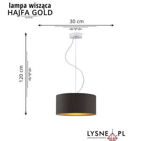 Żyrandol HAJFA fi - 30 cm GOLD