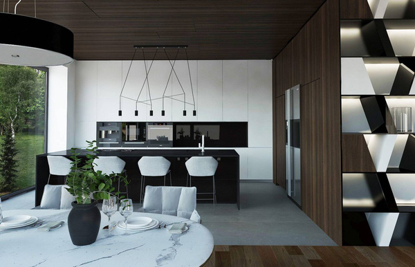 Lampa wisząca VIVIANE BLACK 63cm