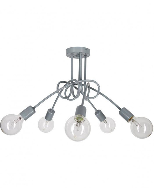 Lampa do pokoju dziecięcego biała w stylu loft  Edison 5