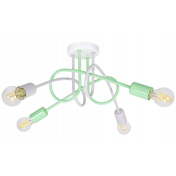 Lampa sufitowa do pokoju dziecka pastelowa Magiczny Zawijas 4xE27 Led