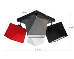 Lampa sufitowa do pokoju młodzieżowego 4-punktowa Diament 4xE27 Led 