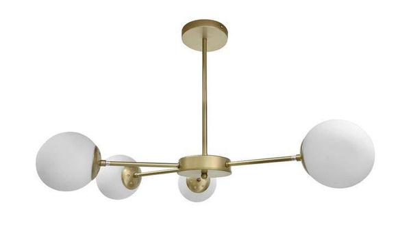 Lampa sufitowa mosiądz/biała 4xG9 MATI 34-01566