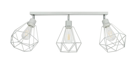 Lampa do pokoju dziecięcego szara - druciak w stylu loft Carmen 3