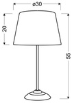 Lampa Stołowa Gabinetowa Candellux Ofra 41-15016 E27