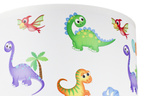 Lampa sufitowa do pokoju dziecięcego Dinozaury 3 punktowa 