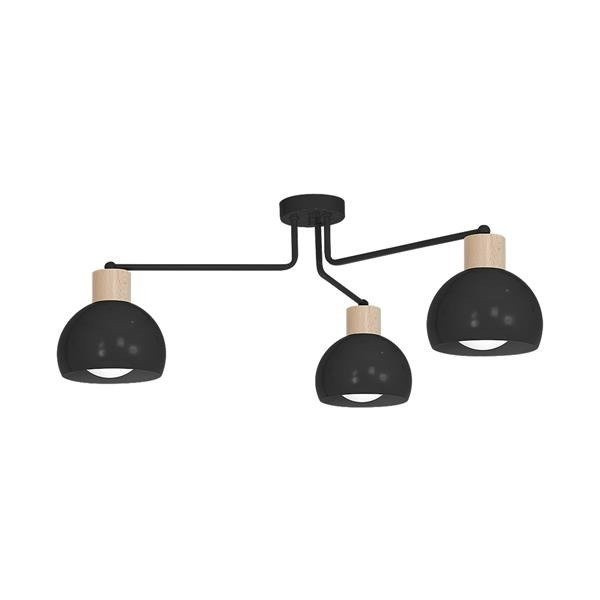 Lampa Sufitowa CAPRI BLACK 3xE27