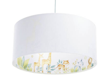 Lampa sufitowa do pokoju dziecięcego z motywem leśnym Wesołe Safari 40 cm