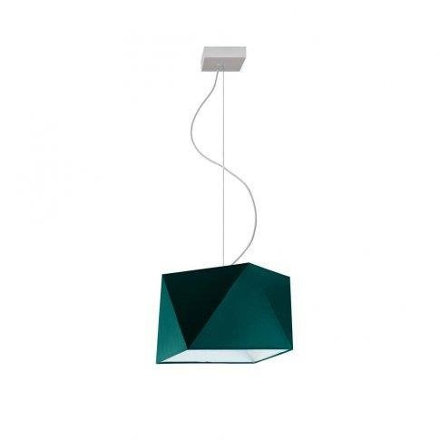 Lampa wisząca do pokoju dziecięcego szary abażur Świetlisty Diamencik