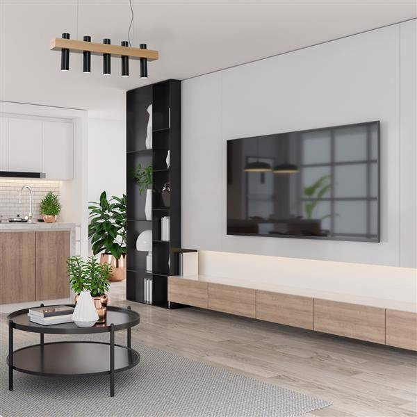 Nowoczesna lampa wisząca WEST BLACK 5xGU10 MLP5511