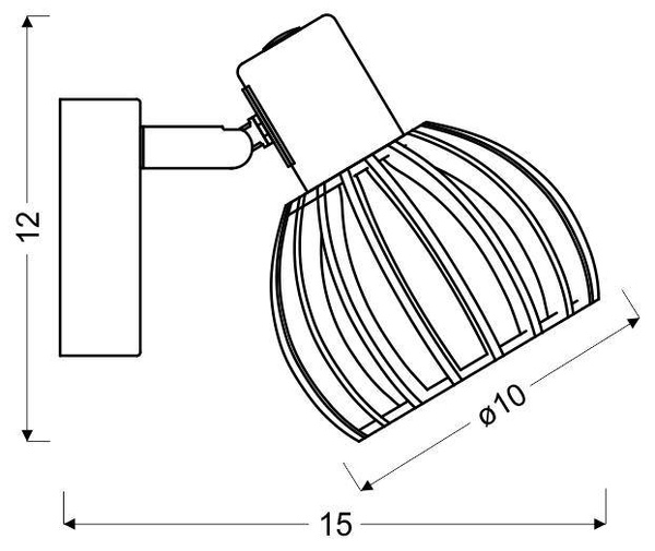 Lampa ścienna kinkiet 1X25W E14 Biały + Drewno ATARRI 91-68019
