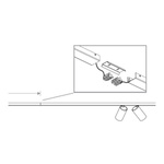 Lampa punktowa listwa natynkowa MONO VIII dł. 2x 150cm GU10 | biały złoty
