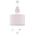 Różowa lampa do pokoju dziewczynki  HONEY 47cm