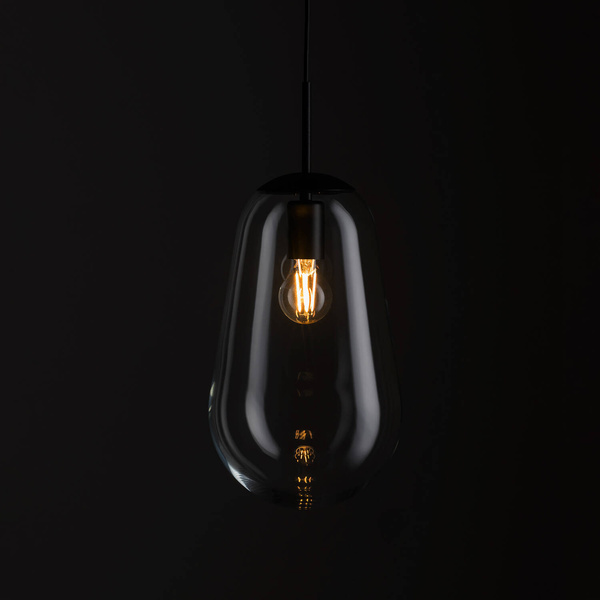 Nowoczesna lampa wisząca PEAR BLACK M do biura i salonu | czarny