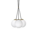 Nowoczesna lampa wisząca SUPEŁ SPARTA BLACK / GOLD MLP6499