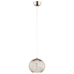 Lampa kula miedź CROSS NET 19cm