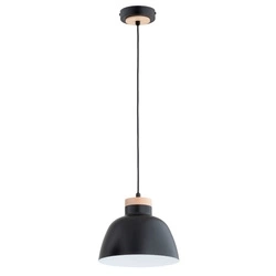 Lampa wisząca ALFA LORIEN CZARNA 1xE27 23cm | 61317